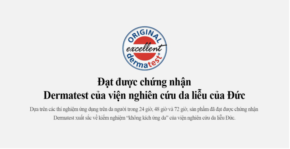 chứng nhận dermatest