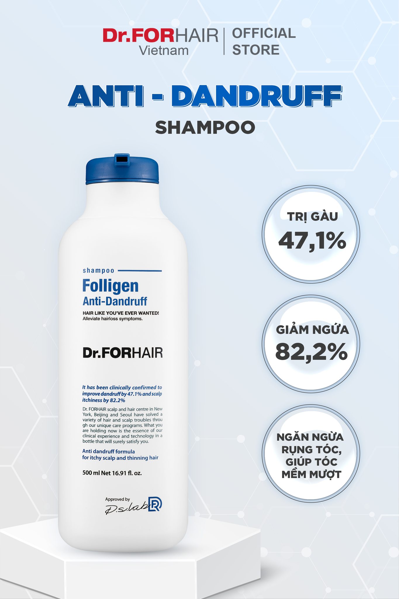 Dầu gội trị gàu Dr.FORHAIR Anti-Dandruff