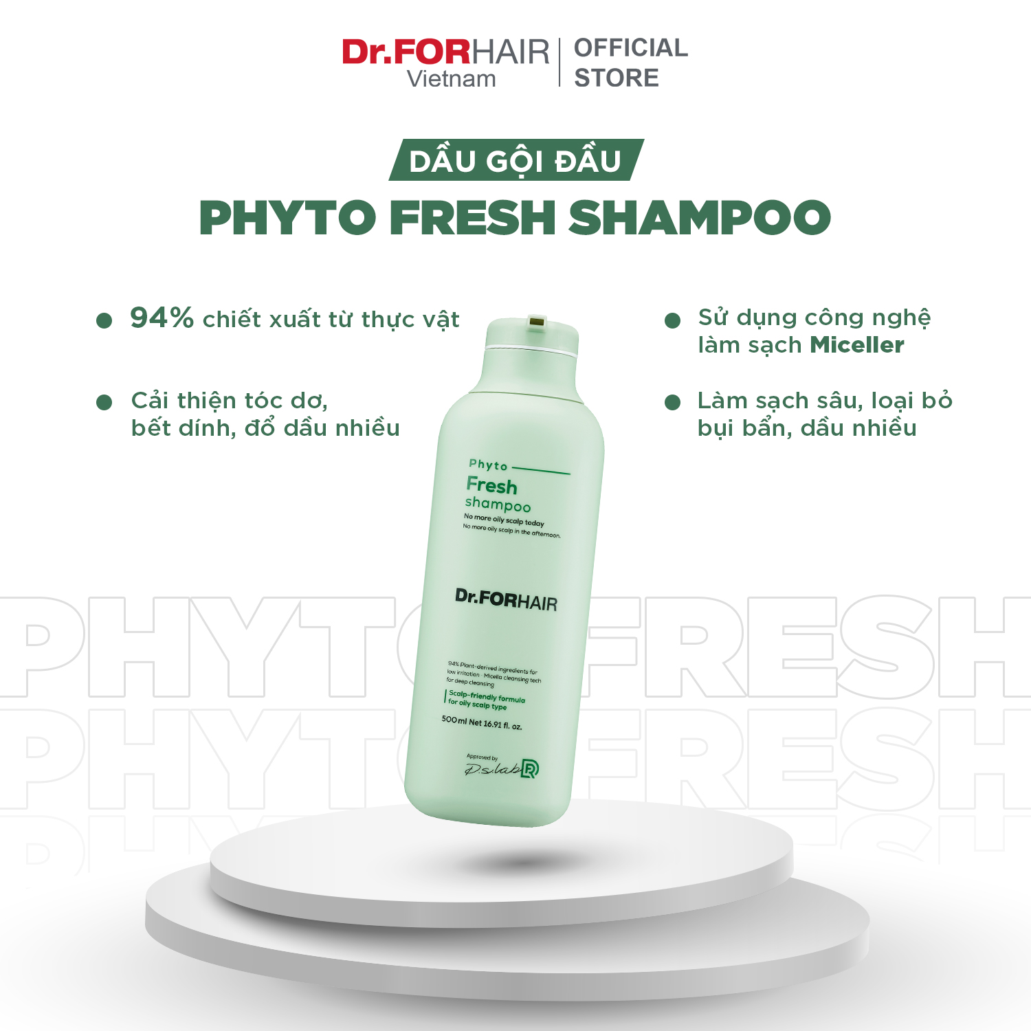 Dầu gội Dr.FORHAIR Phyto Fresh 
