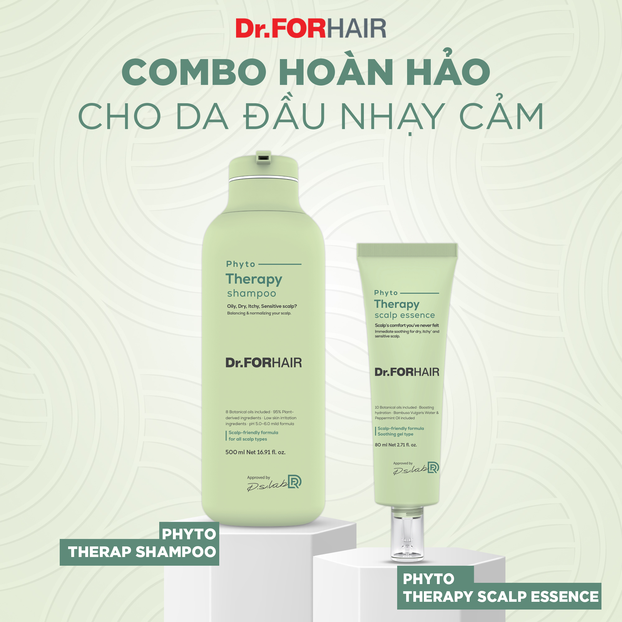 Combo hoàn hảo cho da đầu nhạy cảm