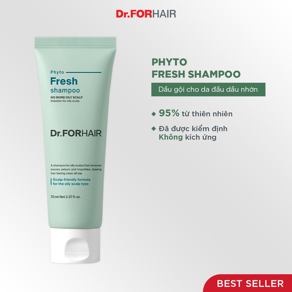 Dầu gội dành cho da đầu nhờn Dr.FORHAIR PHYTO FRESH SHAMPOO 70ml