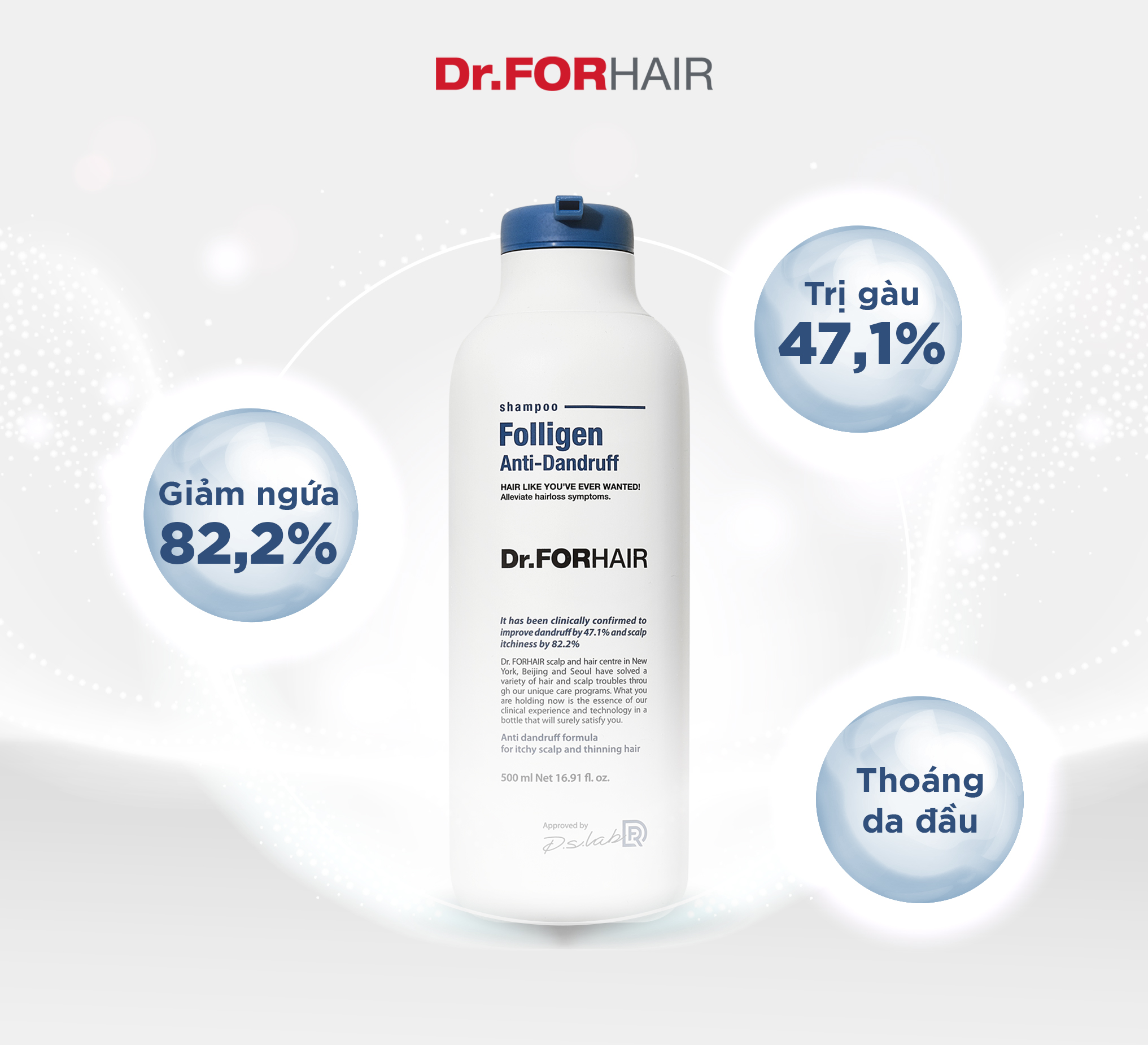 Dầu gội Dr.FORHAIR Folligen Anti-Dandruff