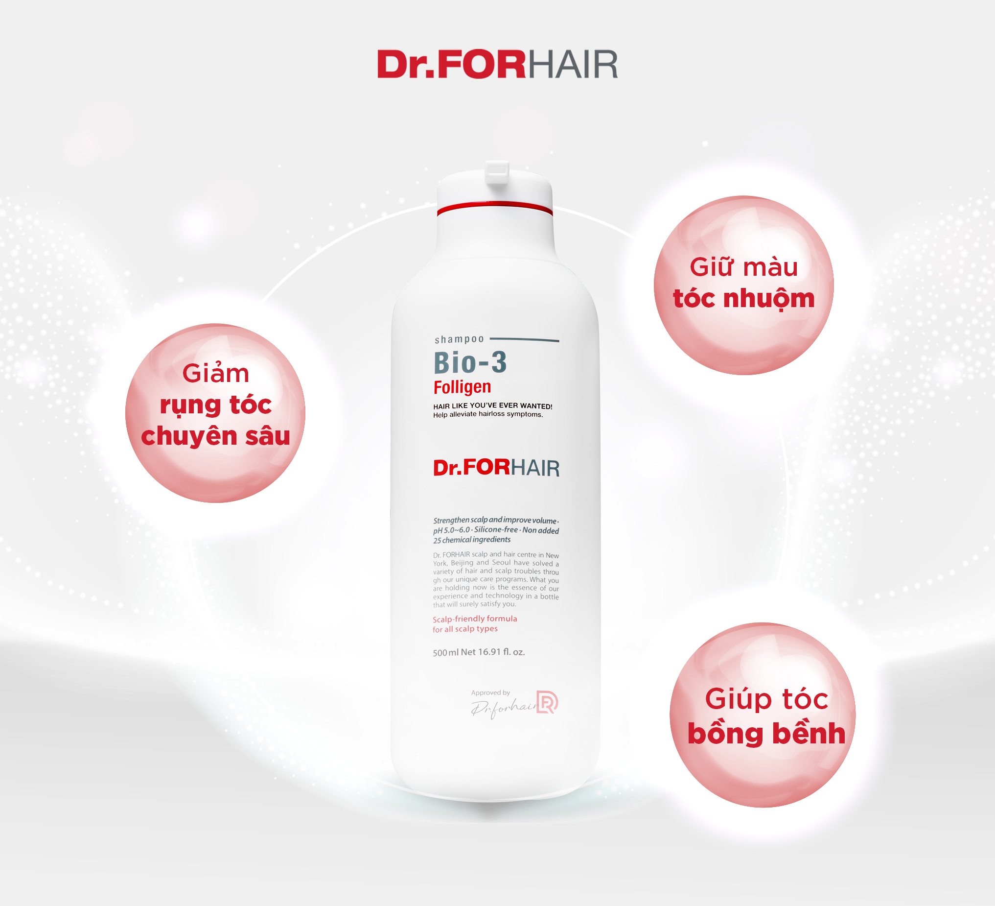 Dầu gội Dr.FORHAIR Folligen Bio-3