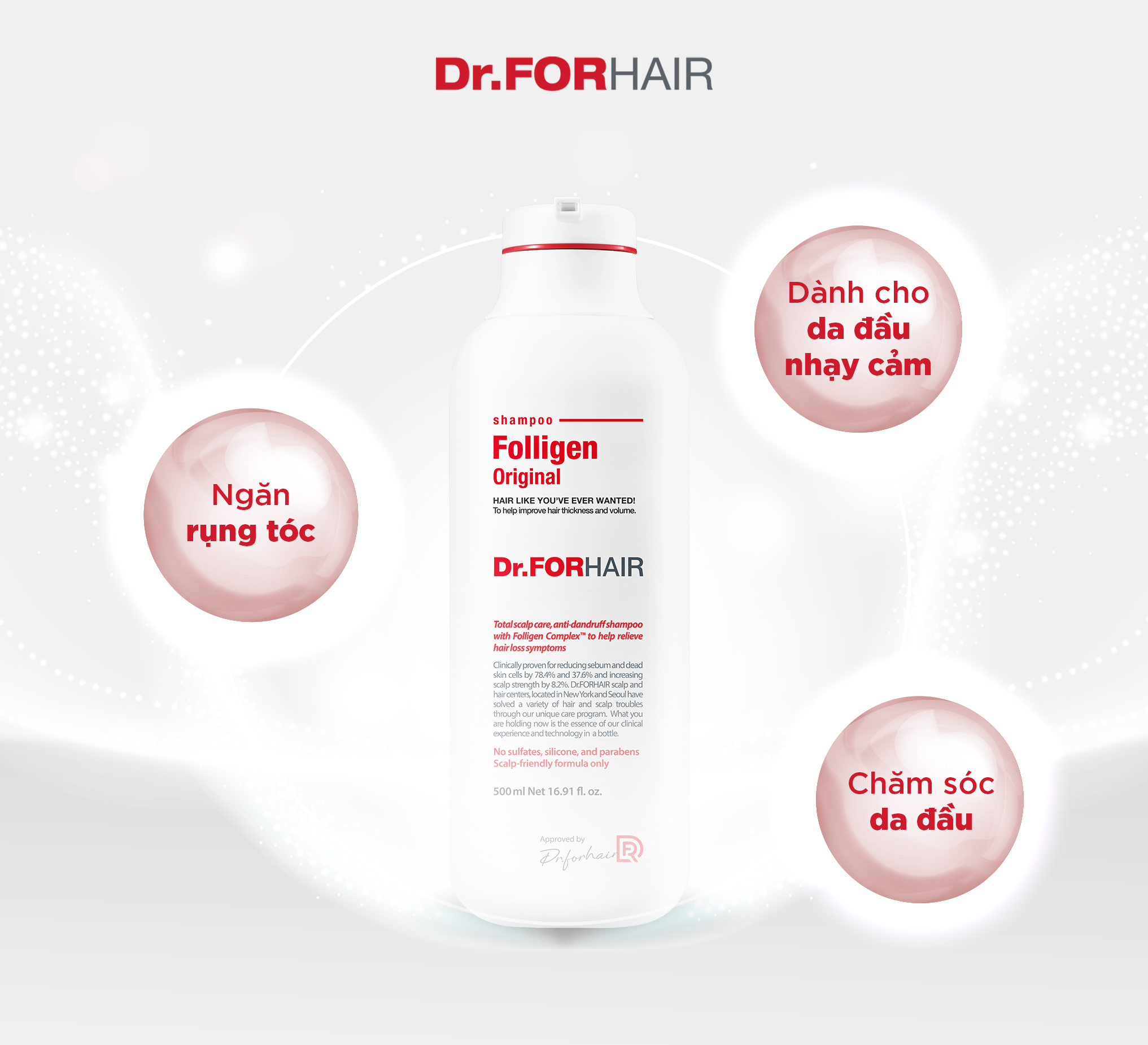 Dầu gội Dr.FORHAIR Folligen Original