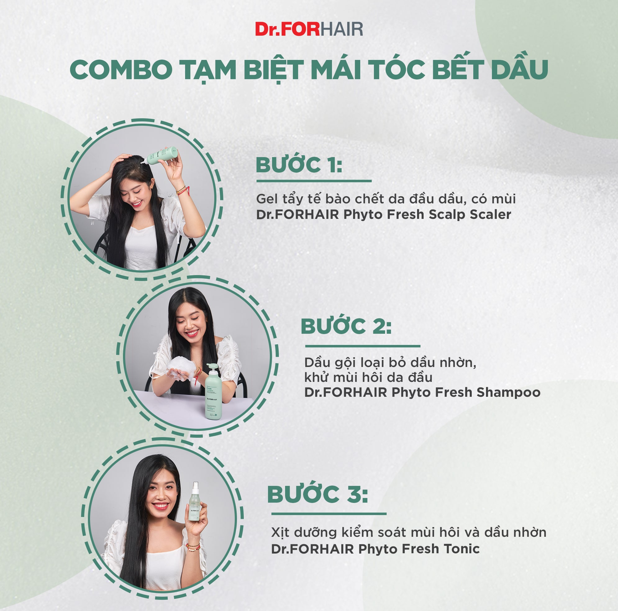 Phyto Fresh Scalp Scaler x Phyto Fresh Shampoo x Phyto Fresh Tonic