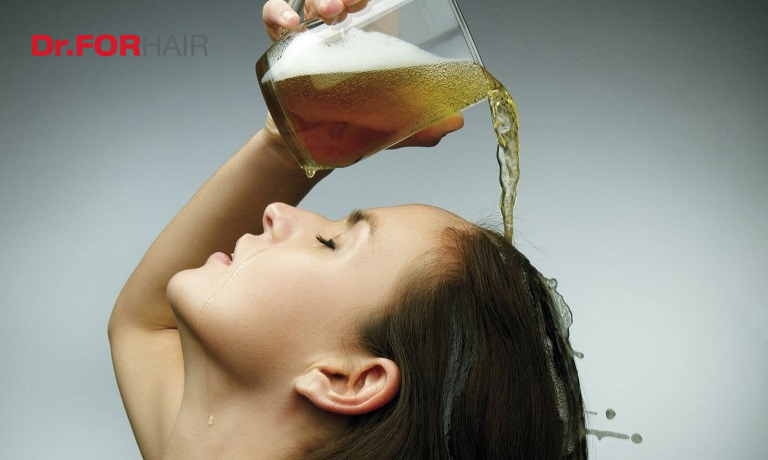 Trị gàu bằng bia