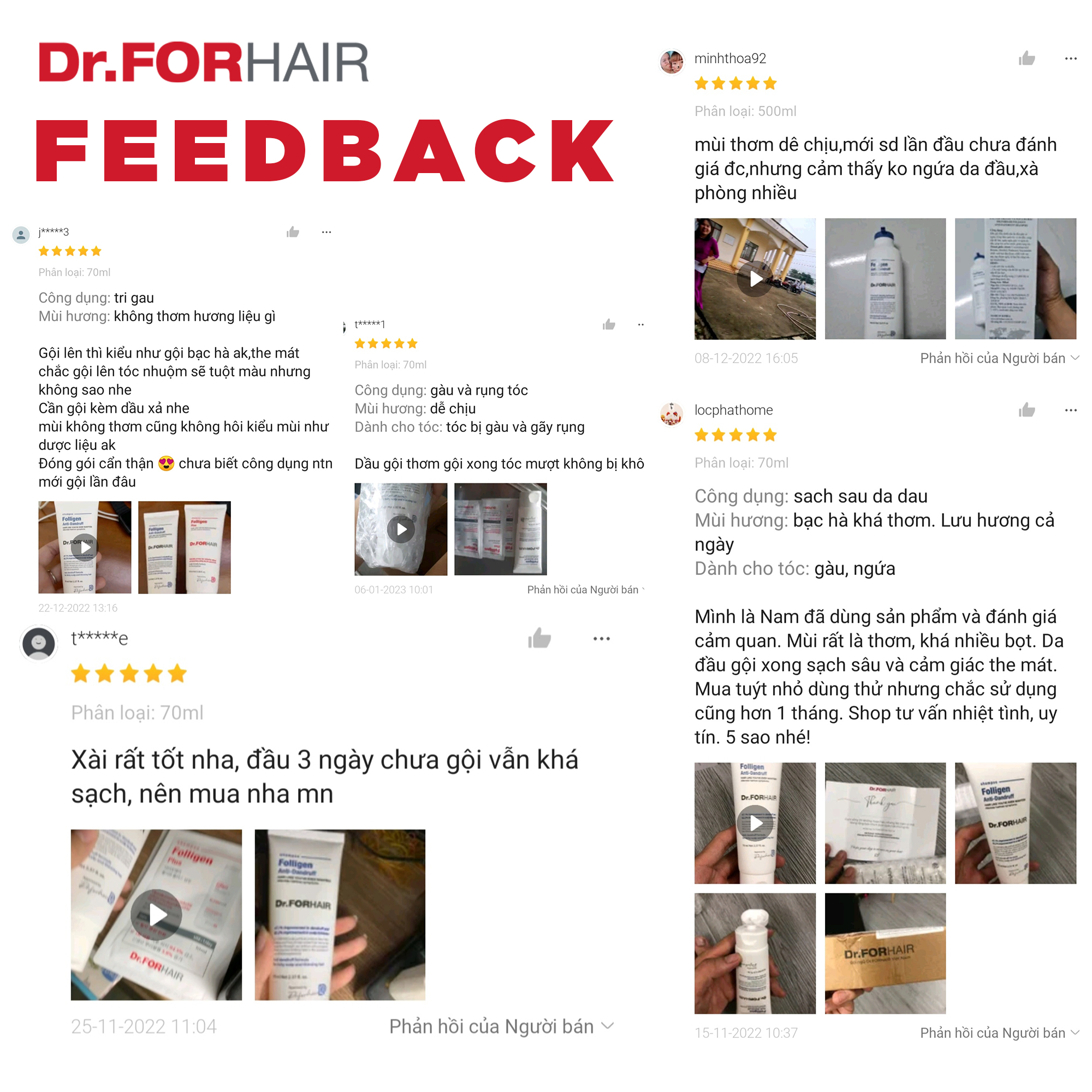 Feedback trải nghiệm sản phẩm thực tế từ người dùng