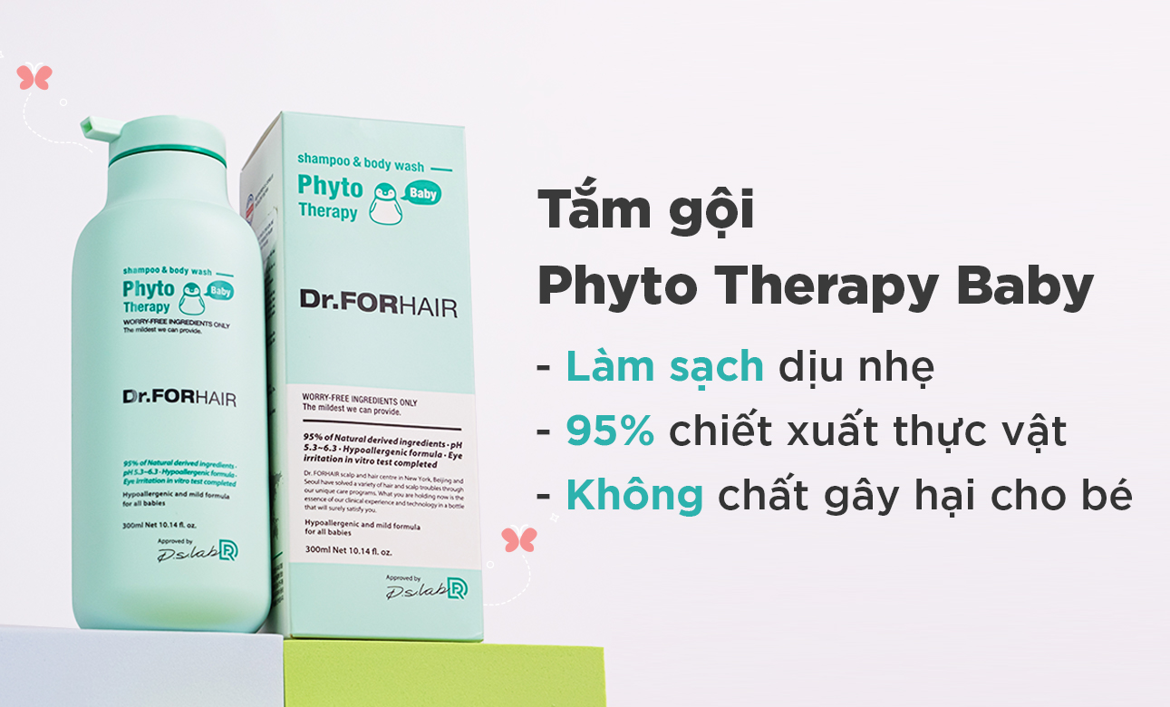 Ưu điểm của sản phẩm tắm gội chuyên biệt cho bé Phyto Therapy Baby