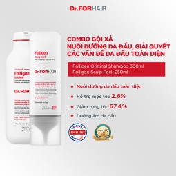 Bộ gội dưỡng hỗ trợ mọc tóc, nuôi dưỡng tóc và da đầu Dr.FORHAIR FOLLIGEN ORIGINAL SHAMPOO x FOLLIGEN SCALP PACK