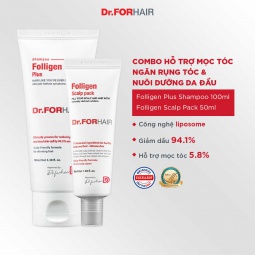 Bộ gội xả dưỡng mini hỗ trợ mọc tóc Dr.FORHAIR FOLLIGEN PLUS SHAMPOO x FOLLIGEN SCALP PACK